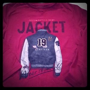 Boys youth Mayoral Nukutavake varsity jacket print